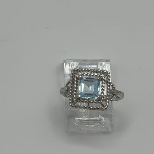 Gorgeous topaz color crystal Elegant 925 silver ring ✨